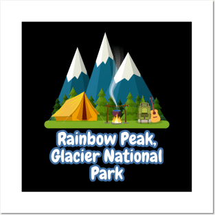 Rainbow Peak, Glacier National Park Posters and Art